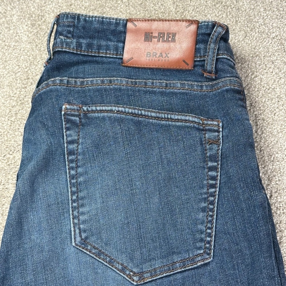 Brax Mens 32x34 Chuck Modern Fit Jeans Blue Hi-Flex Stretch Denim Casual Classic